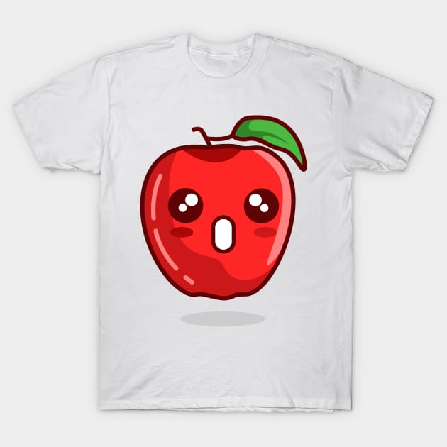 wow apple react T-Shirt by Rizkydwi